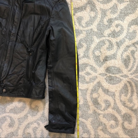 BB Dakota Black Leather Jacket - Small - Picture 2 of 8